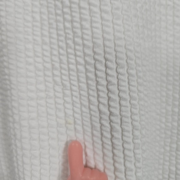 ANTHROPOLOGIE MAEVE White Gathered‎ Sweetheart Top Size Large stretch - Picture 8 of 11